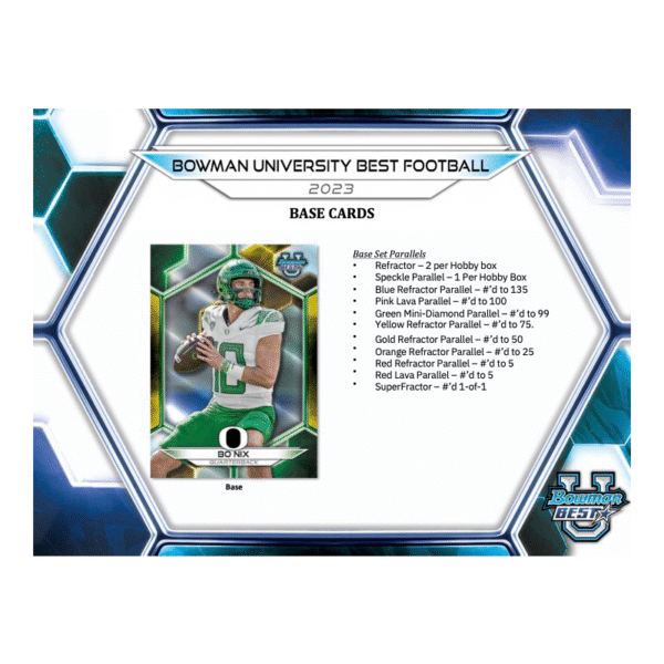 2023 Bowman University Best Football Breaker's Delight Box - Image 3