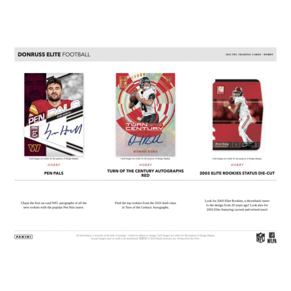2023 Panini Donruss Elite Football Hobby Box - Image 3