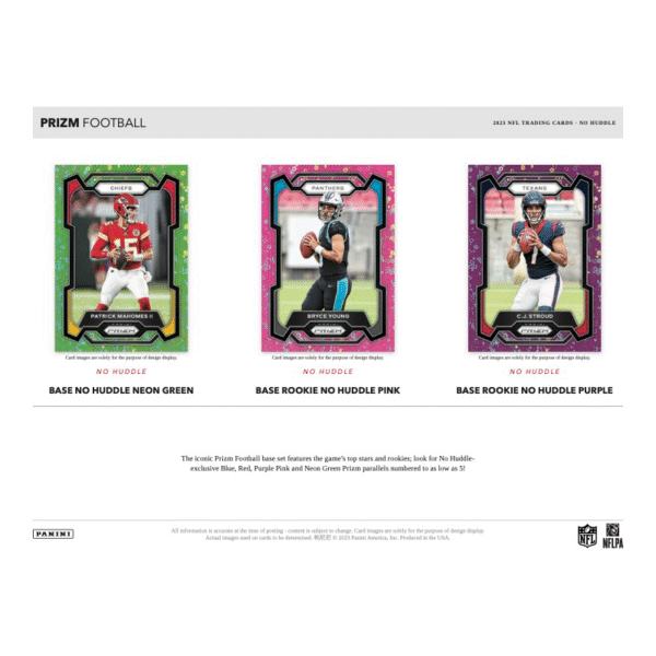 2023 Panini Prizm Football No Huddle Box - Image 2