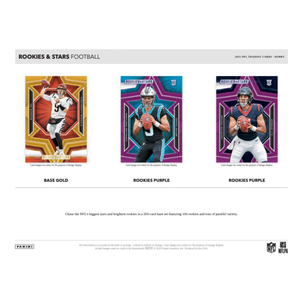 2023 Panini Rookies and Stars Football Hobby Box - Image 2