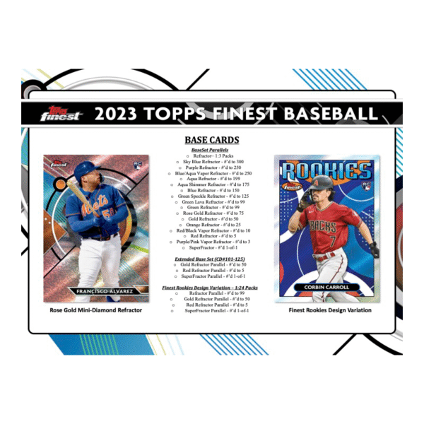 2023 Topps Finest Baseball Hobby Box - Image 6