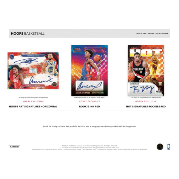 2023/24 Panini NBA Hoops Basketball Hobby Box - Image 2