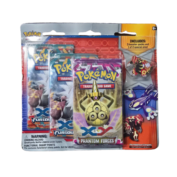 Phantom Forces & Furious Fists Collector’s Pin 3-Pack Blister [Primal Groudon]