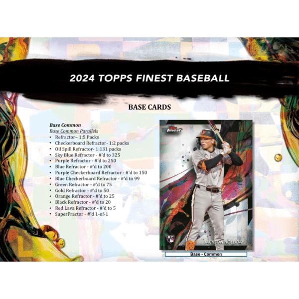 2024 Topps Finest Baseball Hobby Box - Image 2