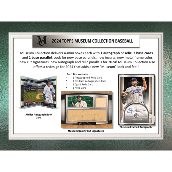 2024 Topps Museum Collection Baseball Hobby Box - Image 2